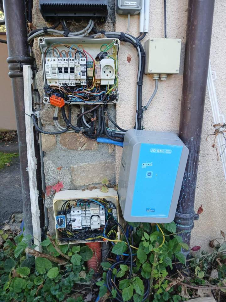 Avant d'un remplacement de compteur piscine